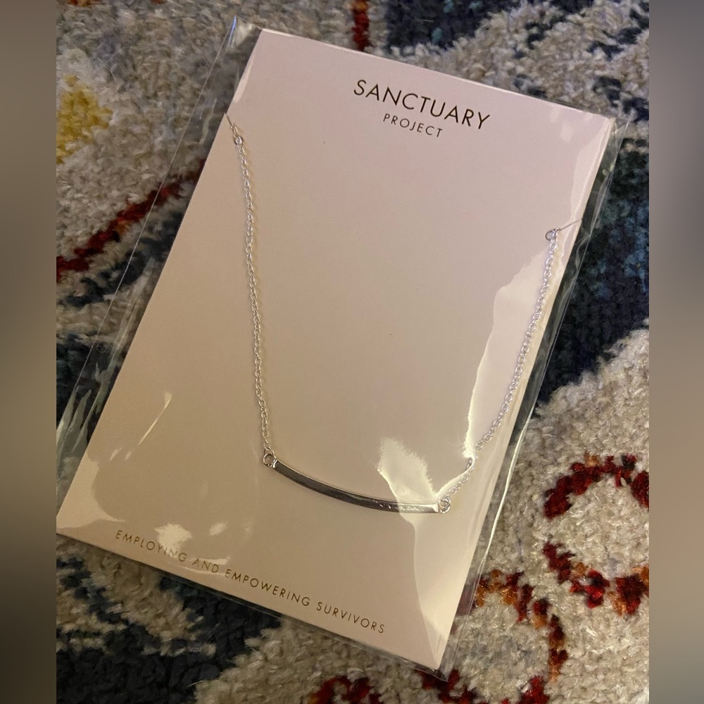 Sanctuary Project Silver Bar Necklace